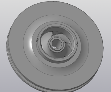 3D модель Модель рабочего колеса центробежного насоса