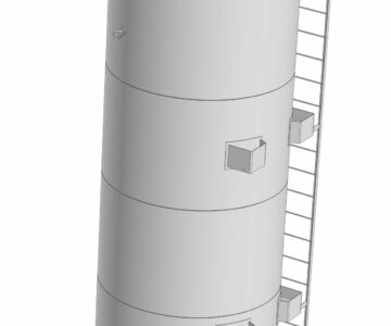 3D модель Силос цемента СЦ-40