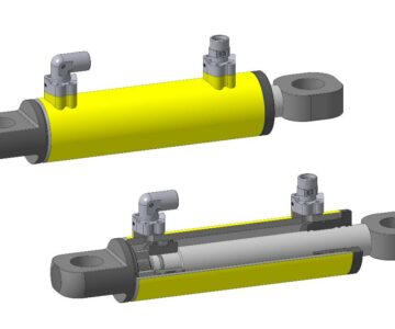 3D модель Гидроцилиндр ГЦС 110х70х300