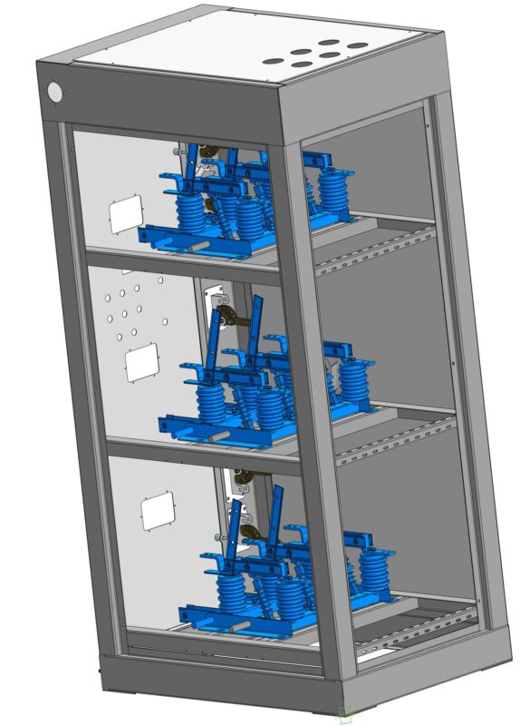 3D модель Каркас высоковольтного шкафа