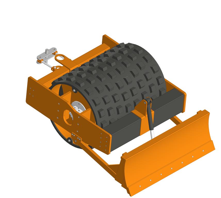 3D модель Рабочее оборудование вибрационного самоходного катка