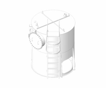 3D модель Бак сбора конденсата, V=5м3