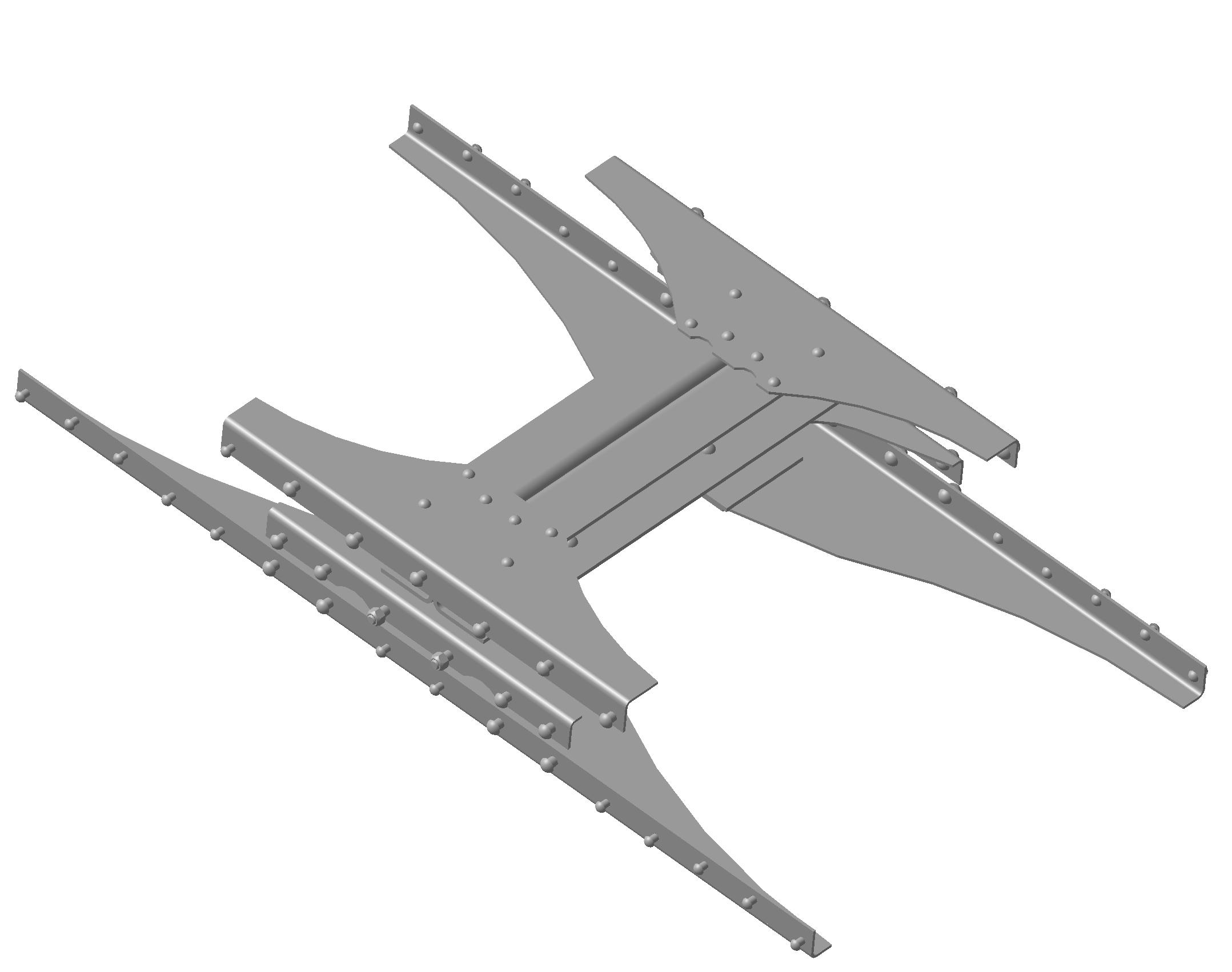 3D модель Поперечина задней тележки/моста КАМАЗ №5