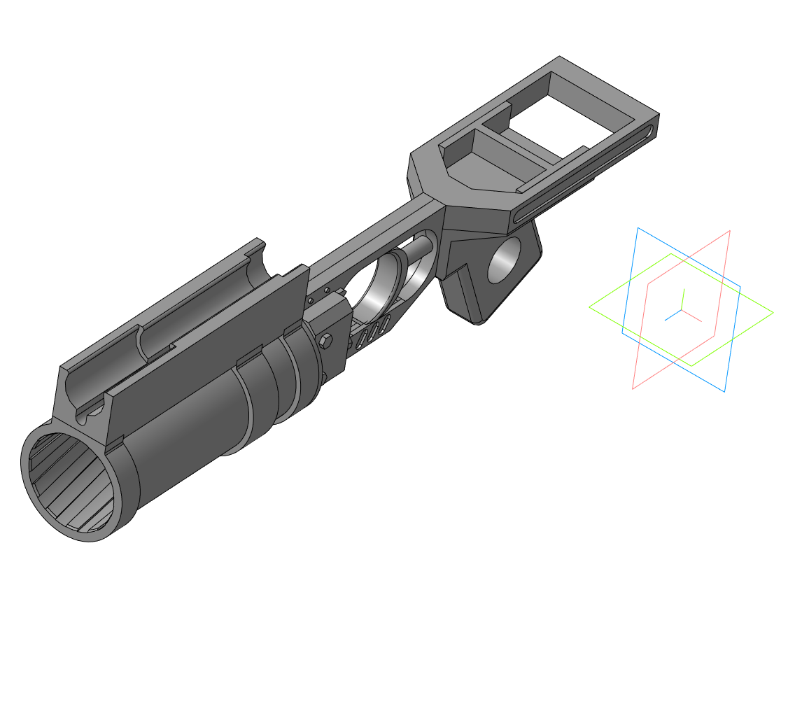 3D модель 3D модель (макет) подствольного гранатомета ГП-25