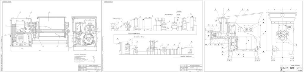 Чертеж Технологический комплекс производства продуктов детского питания на основе мяса птицы