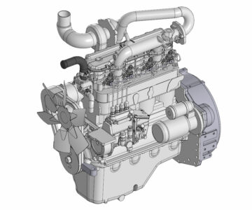 3D модель Двигатель Д-245 ММЗ