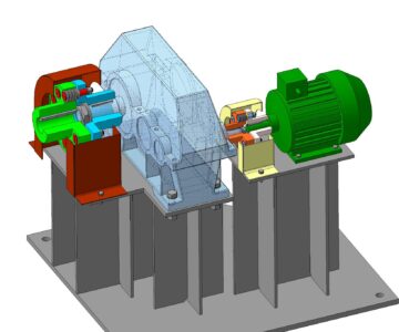 3D модель Привод ленточного конвейера В=650 (ширина ленты), L=13000 (длина конвейера)