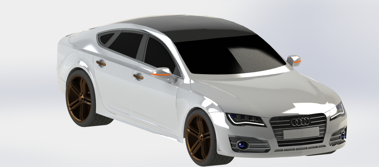 3D модель Трехмерная модель автомобиля Audi A7