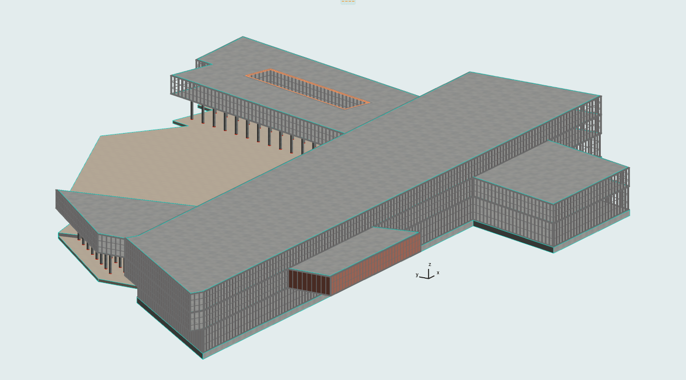 3D модель Эскизный проект научно-исследовательский институт нанотехнологий