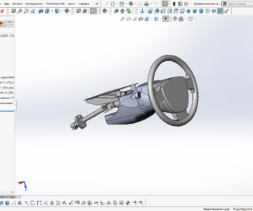 3D модель Рулевая колонка лада гранта д101