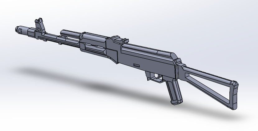 3D модель 3Д модель автомата АК 74