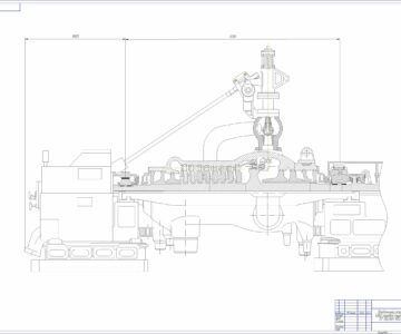 Чертеж Расчет многоступенчатой паровой турбины  типа ПТ-50/60-130/13