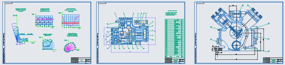 Чертеж Тепловой и конструктивный расчеты поршневого компрессора