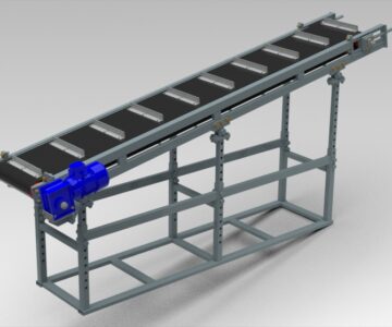 3D модель Ленточный конвейер 4 метра