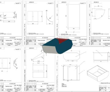 3D модель Рабочий орган скрепера