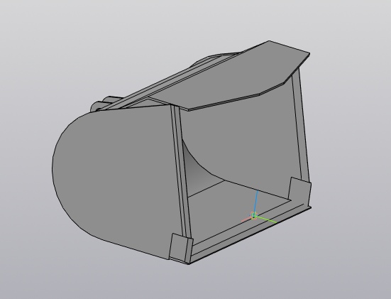 3D модель Модель ковша погрузчика