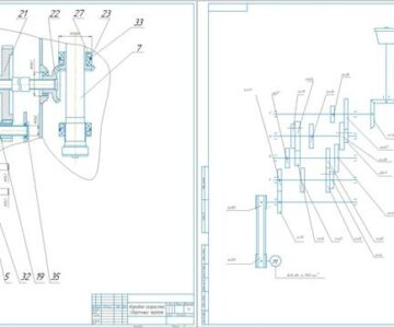 Чертеж Разработка привода главного движения фрезерного станка модели F400