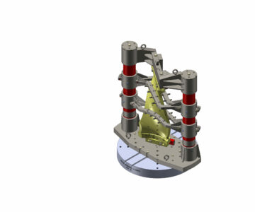 3D модель Приспособление фрезерное для окончательной обработки профиля пера лопатки авиадвигателя