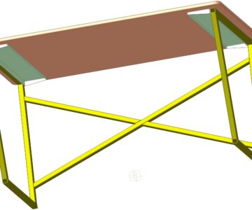3D модель Стол лабораторный (1200х750х750)