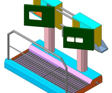 3D модель Санпропускник полного контроля