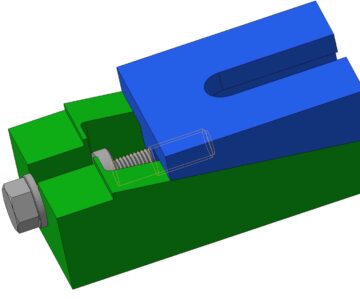 3D модель Опора Клиновая 110 ОСТ 2 Р79-1-78