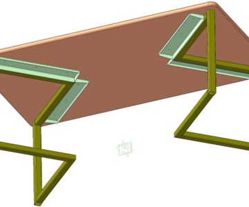 3D модель Столик журнальный (мод. 1000х580х420)