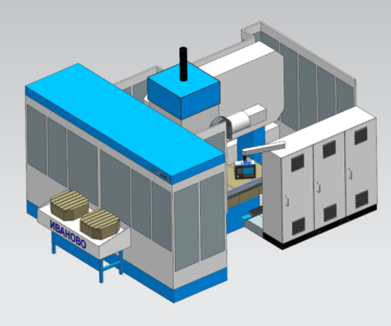 3D модель Высокоскоростной обрабатывающий центр  ИСБ-800ПМФ4