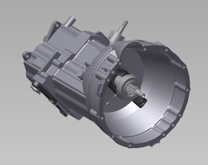 3D модель КПП Уаз-3160