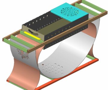 3D модель Мангал 2-х уровневый с подставкой