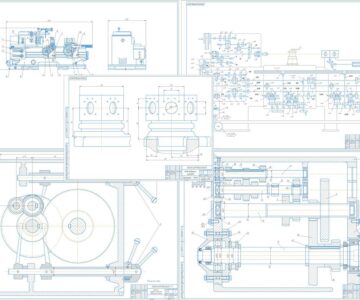 Чертеж Проектирование конструкции токарно револьверного станка