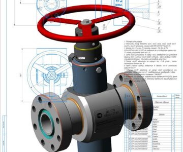 3D модель Задвижка прямоточная шиберная ЗПМ 65х21