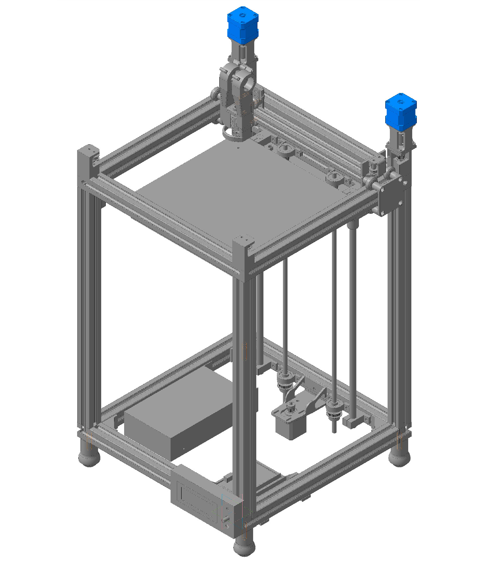 3D модель 3D принтер кинематика core XY рабочая область 285х285х360