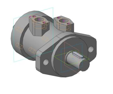 3D модель Гидромотор sauer-danfoss OMR 80 A2