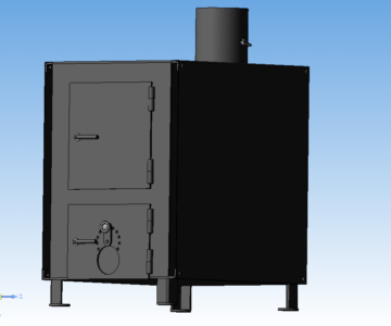 3D модель Буржуйка на твёрдом топливе