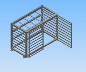 3D модель Стеллаж листового металла 3151х1590х2082