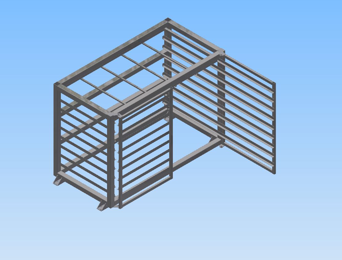 3D модель Стеллаж листового металла 3151х1590х2082