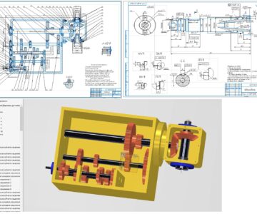 3D модель Спроектировать коробку скоростей вертикально-фрезерного станка