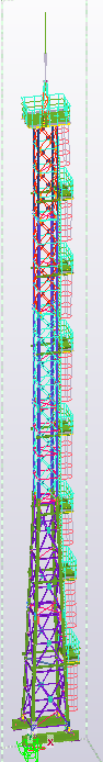 3D модель Мачта 45 м