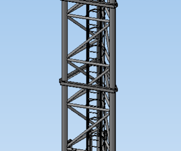 3D модель 3D модель мачты Н=31м.