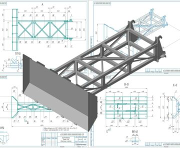 3D модель Буртователь зерна для JCB