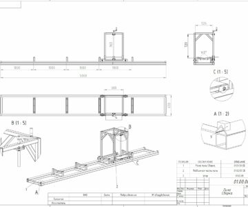 3D модель Продольная распиловка бревна бензопилой