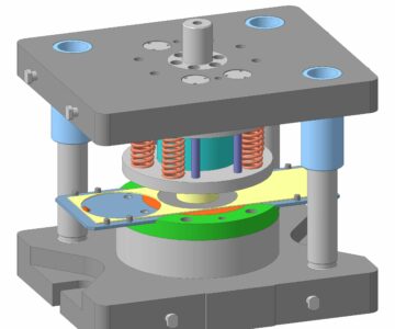 3D модель Штамп совмещенного действия для вытяжки изделия типа стакана