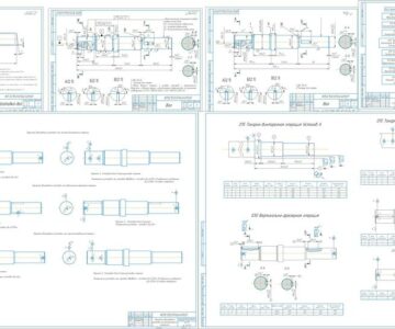 Чертеж Разработка технологического процесса изготовления ступенчатого вала ИНА 115.02.096 машины набивочной ИНА 115