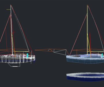 3D модель Яхта трейлерная 5.5 тонн