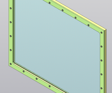 3D модель Рентгенозащитное окно