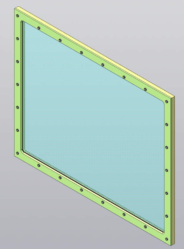 3D модель Рентгенозащитное окно