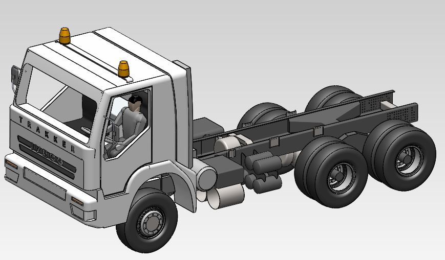 3D модель Шасси IVECO AD380T 6х6