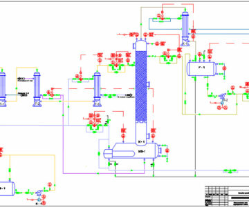 Чертеж Установка производства растворителей
