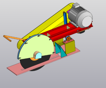 3D модель Пила отрезная дисковая маятниковая (по металлу)