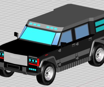 3D модель 3D модель автомобиль LR-5